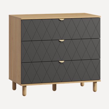 Комод Теджонс 93x85 Ромб Графитовый