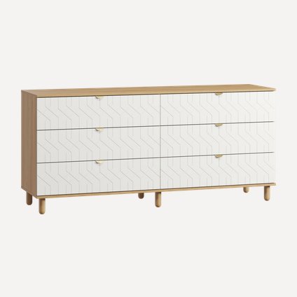 Комод Теджонс 185x85 Деко Белый