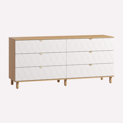 Комод Теджонс 185x85 Ромб Белый