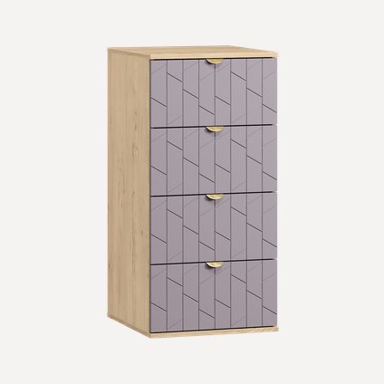 Комод Монблан 47x99 Грань Лавандовый/Дуб Ирландский