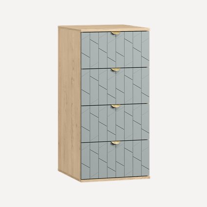 Комод Монблан 47x99 Грань Мятный/Дуб Ирландский