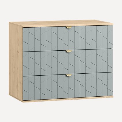 Комод Монблан 93x76 Грань Мятный/Дуб Ирландский