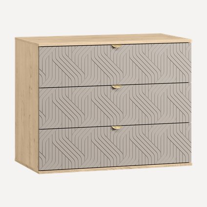 Комод Монблан 93x76 Косы Латте/Дуб Ирландский