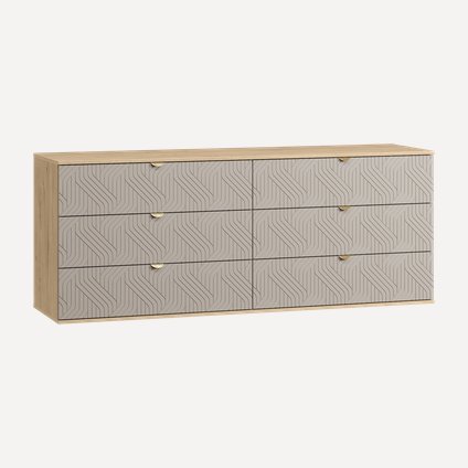Комод Монблан 185x76 Косы Латте/Дуб Ирландский