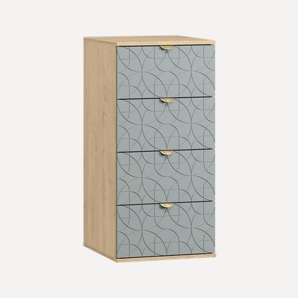 Комод Монблан 47x99 Ритм Мятный/Дуб Ирландский