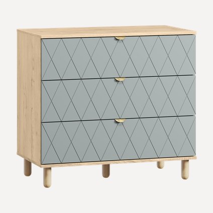 Комод Теджонс 93x85 Ромб Мятный/Дуб Ирландский