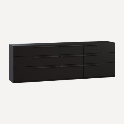 Комод Кимбол 210x70 Черный