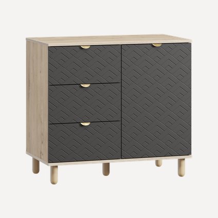 Тумба Теджонс 93x85 Арт ​Графитовый/Дуб Ирландский