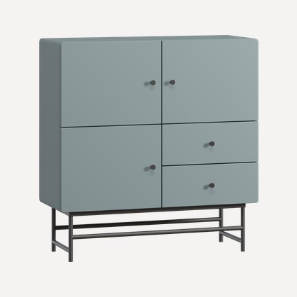 Тумба Шелби 105x109 Серо-зеленый