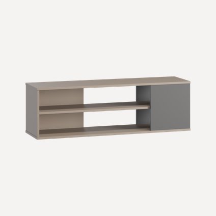 ТВ-тумба Ларсен 120x40 Мокко/Графитовый