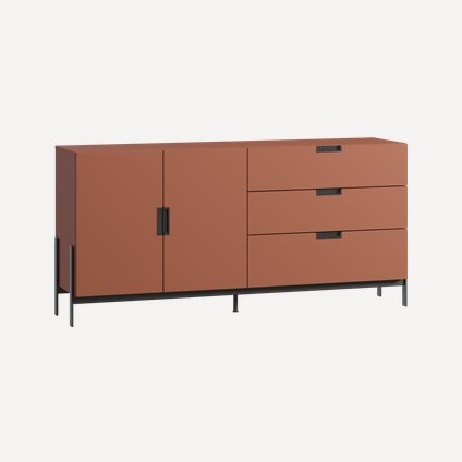 Тумба Лигес 183x87 Терракотовый