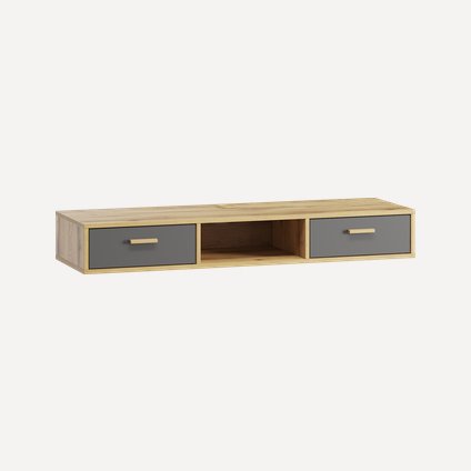 ТВ-тумба подвесная Нордик-5 Wood Grey