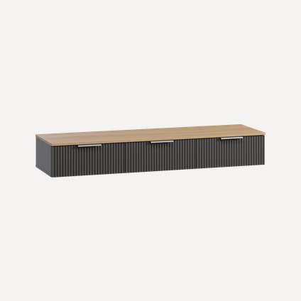 ТВ-тумба подвесная Енссон-1 Grafit Oak