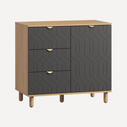 Тумба Теджонс 93x85 Деко Графитовый