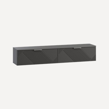 Теледидар шкафы ілулі Шелтон 160x30 Графитовый