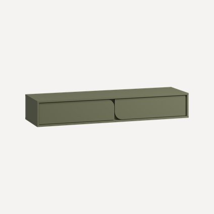 ТВ-тумба подвесная Блест 140x22 Оливковый