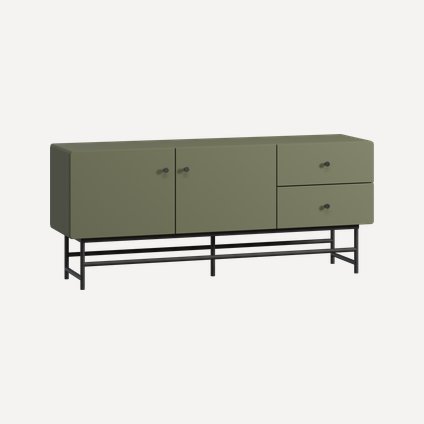 ТВ-тумба Шелби 158x67 Оливковый