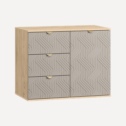 Тумба Монблан 93x76 Косы Латте/Дуб Ирландский