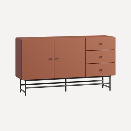 Тумба Шелби 158x88 Терракотовый