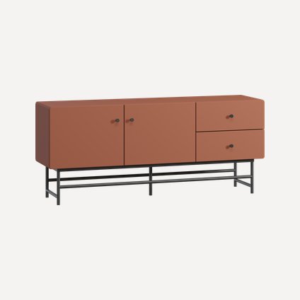 ТВ-тумба Шелби 158x67 Терракотовый