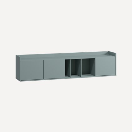 ТВ-тумба подвесная Воямполь 190x44 Серо-зеленый