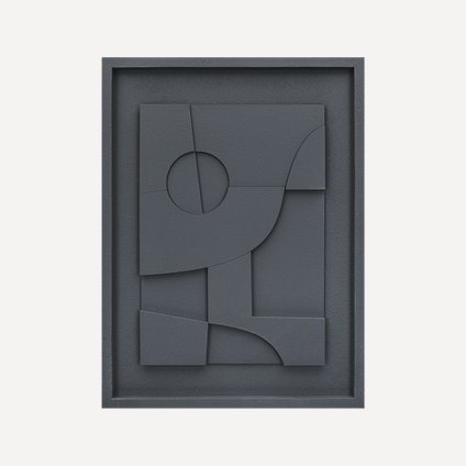 Картина Рельеф Графитовый 45x60
