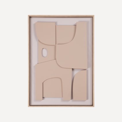 Картина Рельеф Коричневый 50x70