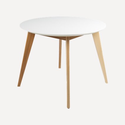 Кухонный стол Лунд Round White
