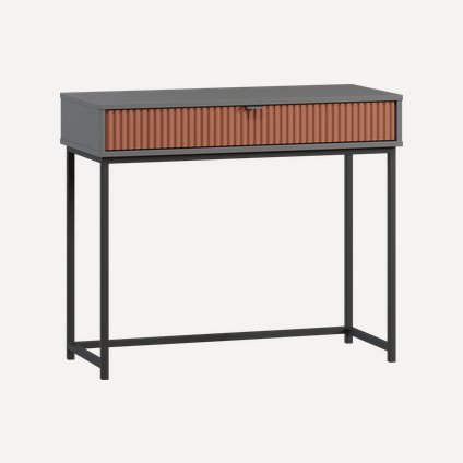 Консоль Трейвис 92x40 Терракотовый/Черный