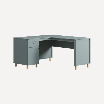 Письменный стол Велди 150x140 Серо-зеленый