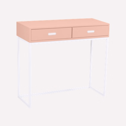 Консоль Кайли 90x35 Розовый/Белый