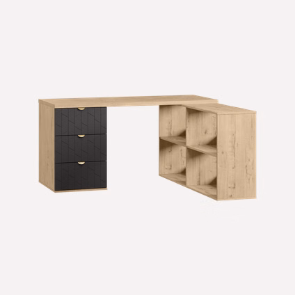 Письменный стол Монблан 150x140 Грань Графитовый/Дуб Ирландский