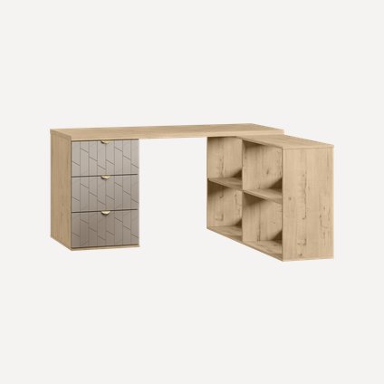 Письменный стол Монблан 150x140 Грань Латте/Дуб Ирландский