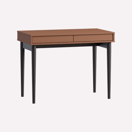 Письменный стол Эльси 100x55 Терракотовый/Черный