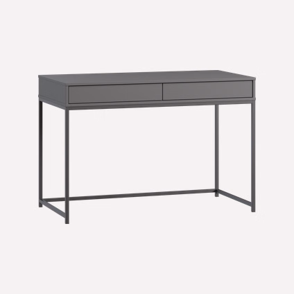 Стол Ханссон 120x60 Графитовый/Черный