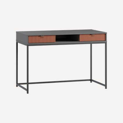Письменный стол Трейвис 120x60 Терракотовый/Черный