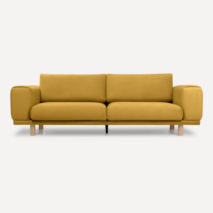 Диван прямой Кареро Velvet Yellow