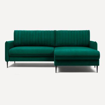 Диван угловой Сваут Velvet Emerald
