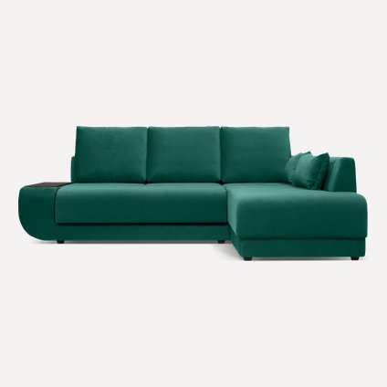 Диван угловой Манхэттен Velvet Emerald