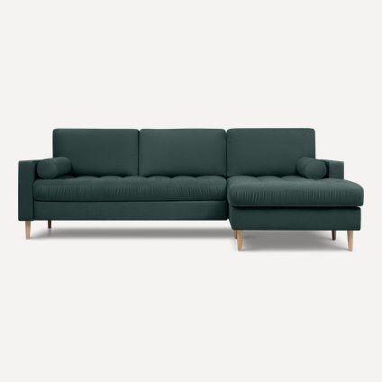 Диван угловой Плэнтис Velvet Emerald