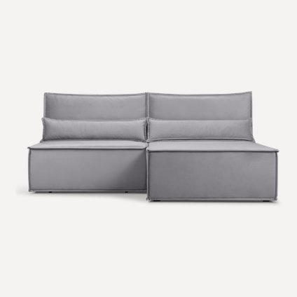 Диван угловой Стаус Velvet Silver