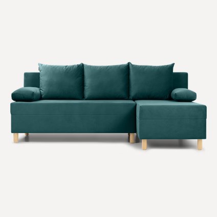 Диван угловой Амрано Velvet Emerald