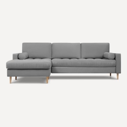 Диван угловой Плэнтис Velvet Grey