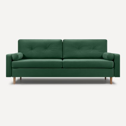 Диван түзу Dins Velvet Emerald