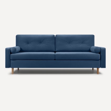Диван прямой Динс Velvet Navy Blue