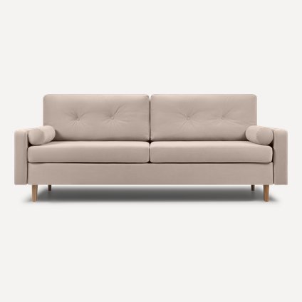 Диван прямой Динс Velvet Beige