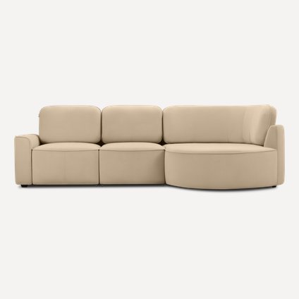 Диван угловой Шера Velvet Beige