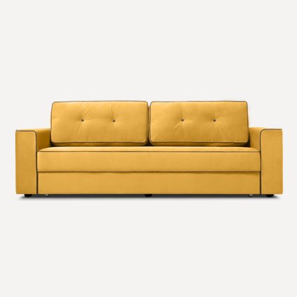 Диван прямой Менли Velvet Yellow