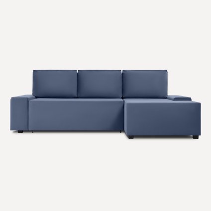 Диван угловой Корс Velvet Navy Blue