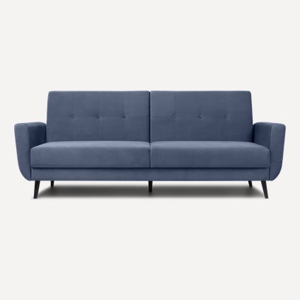 Диван прямой Лекстон Velvet Navy Blue